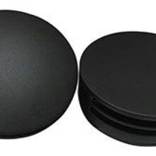 Wiesbaden Caral Mat Zwart afbouwdeel rond badafvoer met overloop en vulfunctie