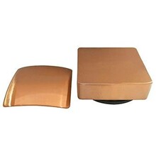 Wiesbaden Gemma Geborsteld koper afbouwdeel rond badafvoer met overloop en vulfunctie