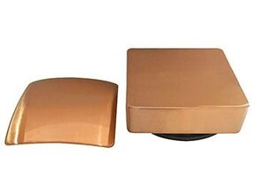 Wiesbaden Gemma Geborsteld koper afbouwdeel rond badafvoer met overloop en vulfunctie