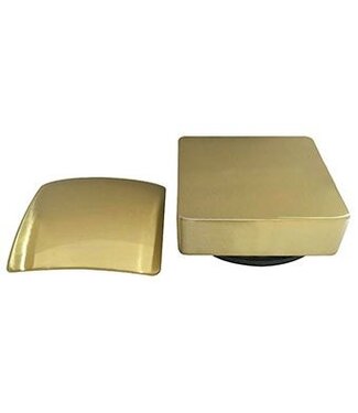 Wiesbaden Wiesbaden Gemma Geborsteld Goud afbouwdeel rond badafvoer met overloop en vulfunctie