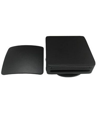 Wiesbaden Wiesbaden Gemma Mat Zwart afbouwdeel rond badafvoer met overloop en vulfunctie