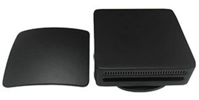 Wiesbaden Gemma Mat Zwart afbouwdeel rond badafvoer met overloop en vulfunctie