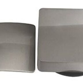 Wiesbaden Gemma Geborsteld Staal afbouwdeel rond badafvoer met overloop en vulfunctie