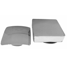 Wiesbaden Gemma Chroom afbouwdeel rond badafvoer met overloop en vulfunctie