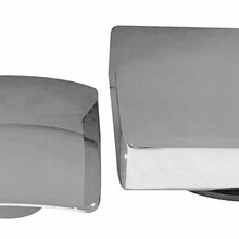 Wiesbaden Gemma Chroom afbouwdeel rond badafvoer met overloop en vulfunctie