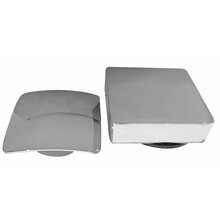 Wiesbaden Gemma Chroom afbouwdeel rond badafvoer met overloop en vulfunctie