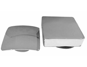 Wiesbaden Gemma Chroom afbouwdeel rond badafvoer met overloop en vulfunctie