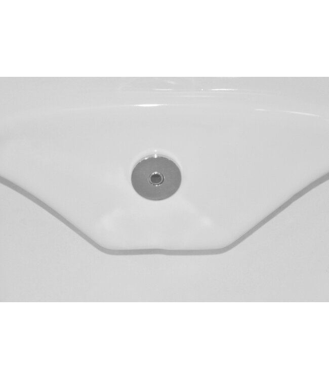 Stereo Hangtoilet met bidet kraan Koud Randloos Mat Wit excl. wc-bril