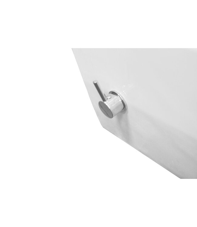 Stereo Hangtoilet met bidet kraan Warm/Koud Randloos Mat Wit excl. wc-bril