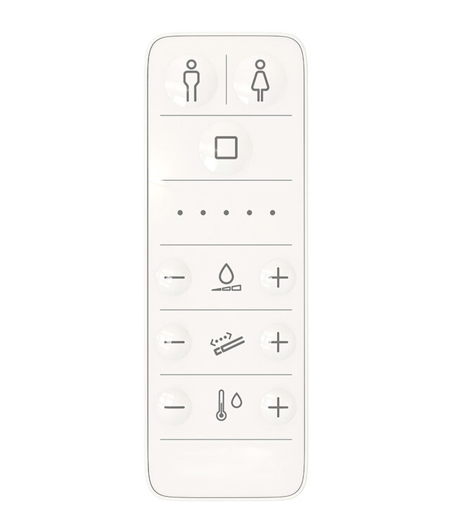 Vesta ECO Japans douche wc randloos met afstandsbediening wit