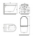 Wiesbaden Vesta Comfort Japans douche wc randloos met afstandsbediening wit