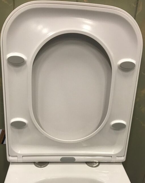 Sky Randloos Hangtoilet Verkort vierkant Wit incl. wc-bril