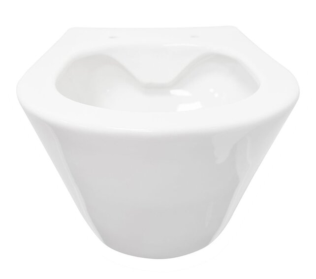Stereo Randloos Hangtoilet Glans Wit incl. Wc-bril Flatline