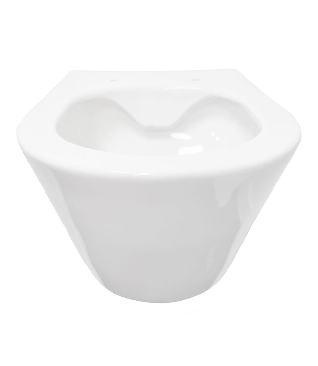 Wiesbaden Stereo Randloos Hangtoilet Glans Wit incl. Wc-bril Flatline