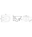 Stereo Randloos Hangtoilet Glans Wit incl. Wc-bril Flatline