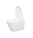 Stereo Randloos Hangtoilet Glans Wit incl. Wc-bril Vesta