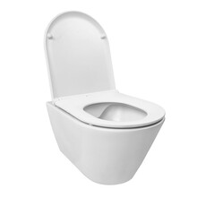 Wiesbaden Stereo Randloos Hangtoilet Mat Wit incl. Wc-bril Flatline