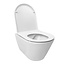 Wiesbaden Stereo Randloos Hangtoilet Mat Wit incl. Wc-bril Flatline