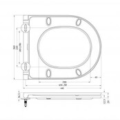 Stereo Randloos Hangtoilet Mat Zwart incl. Wc-bril Flatline