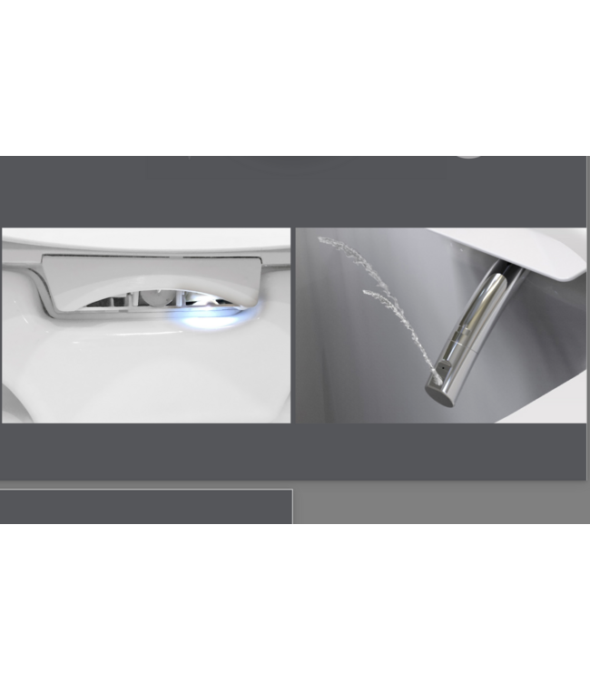 Wiesbaden Vesta Comfort Japans douche wc randloos met afstandsbediening wit