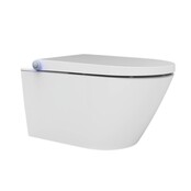 Wiesbaden Vesta Comfort Japans douche wc randloos met afstandsbediening wit Wiesbaden Vesta Comfort Japans douche wc randloos met afstandsbediening wit