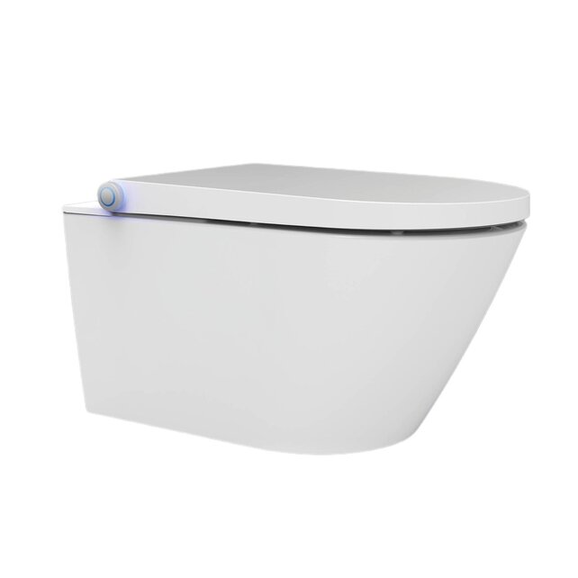 Wiesbaden Vesta Comfort Japans douche wc randloos met afstandsbediening wit Wiesbaden Vesta Comfort Japans douche wc randloos met afstandsbediening wit