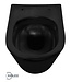 Wiesbaden Vesta randloos hangtoilet Mat Zwart excl Wc-bril