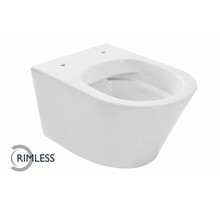 Wiesbaden Vesta randloos hangtoilet Glans Wit excl Wc-bril