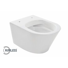 Wiesbaden Vesta randloos hangtoilet Glans Wit excl Wc-bril