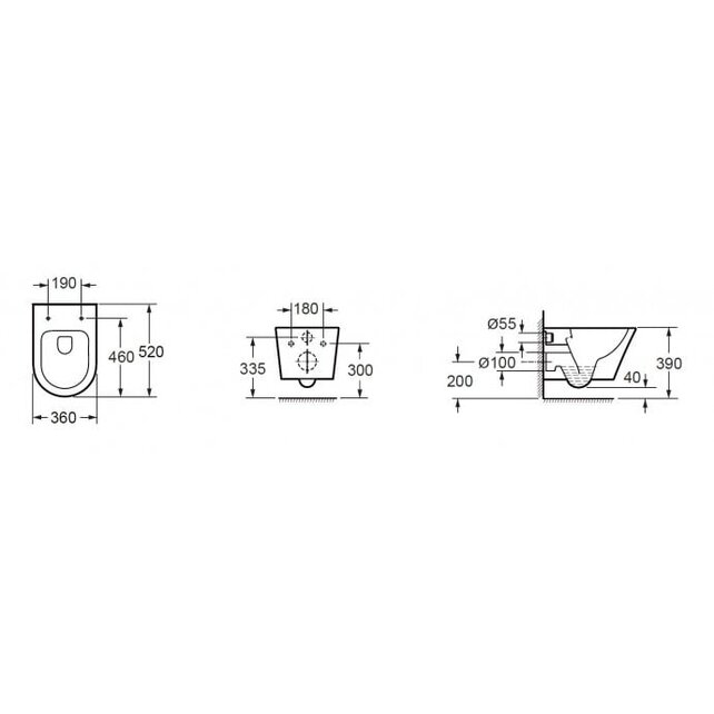 Wiesbaden Vesta Hangtoilet glans wit met toiletzitting softclose en quick release