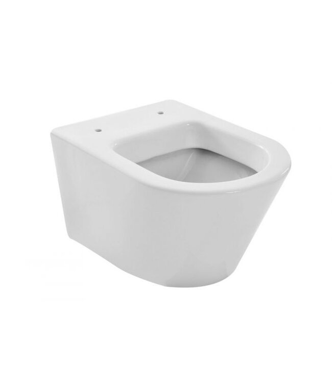 Wiesbaden Vesta Hangtoilet glans wit met toiletzitting softclose en quick release