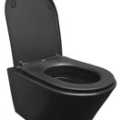 Vesta Randloos Hangtoilet Mat Zwart met Shade slim Wc-bril softclose en quick release