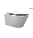 Vesta wandcloset Glans Wit rimless met Flatline wc-bril softclose en quick release
