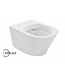Vesta wandcloset Glans Wit rimless met Flatline wc-bril softclose en quick release
