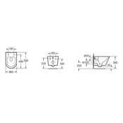 Vesta wandcloset Glans Wit met Flatline wc-bril softclose en quick release Vesta wandcloset Glans Wit met Flatline wc-bril softclose en quick release