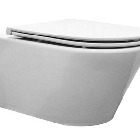 Wiesbaden Vesta wandcloset Glans Wit met Flatline wc-bril softclose en quick release