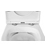 Vesta Verkort Hangtoilet Glans Wit Randloos met Flatline wc-bril