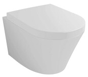 Vesta Verkort Hangtoilet Glans Wit Randloos met Verhoogd wc-bril Vesta Verkort Hangtoilet Glans Wit Randloos met Verhoogd wc-bril