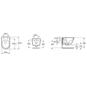 Wiesbaden Vesta Randloos Hangtoilet Tornado flush Glans Wit excl. wc-bril
