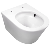 Wiesbaden Vesta Randloos Hangtoilet Tornado flush Mat Wit excl. wc-bril Wiesbaden Vesta Randloos Hangtoilet Tornado flush Mat Wit excl. wc-bril