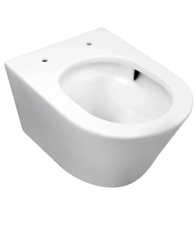 Wiesbaden Vesta Randloos Hangtoilet Tornado flush Mat Wit excl. wc-bril