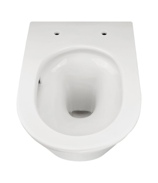 Wiesbaden Vesta Randloos Hangtoilet Tornado flush Mat Wit excl. wc-bril