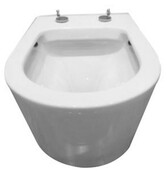 Wiesbaden Flow Randloos Hangtoilet Wit met nano coating incl. Flow verhoogd Wc-bril Wiesbaden Flow Randloos Hangtoilet Wit met nano coating incl. Flow verhoogd Wc-bril
