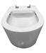 Wiesbaden Flow Randloos Hangtoilet Wit met nano coating incl. Flow verhoogd Wc-bril