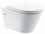 Wiesbaden Flow Randloos Hangtoilet Wit met nano coating incl. Flow verhoogd Wc-bril Wiesbaden Flow Randloos Hangtoilet Wit met nano coating incl. Flow verhoogd Wc-bril