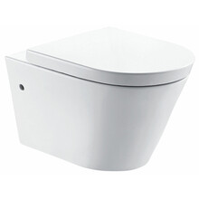 Wiesbaden Flow Randloos Hangtoilet Wit met nano coating incl. Flow verhoogd Wc-bril