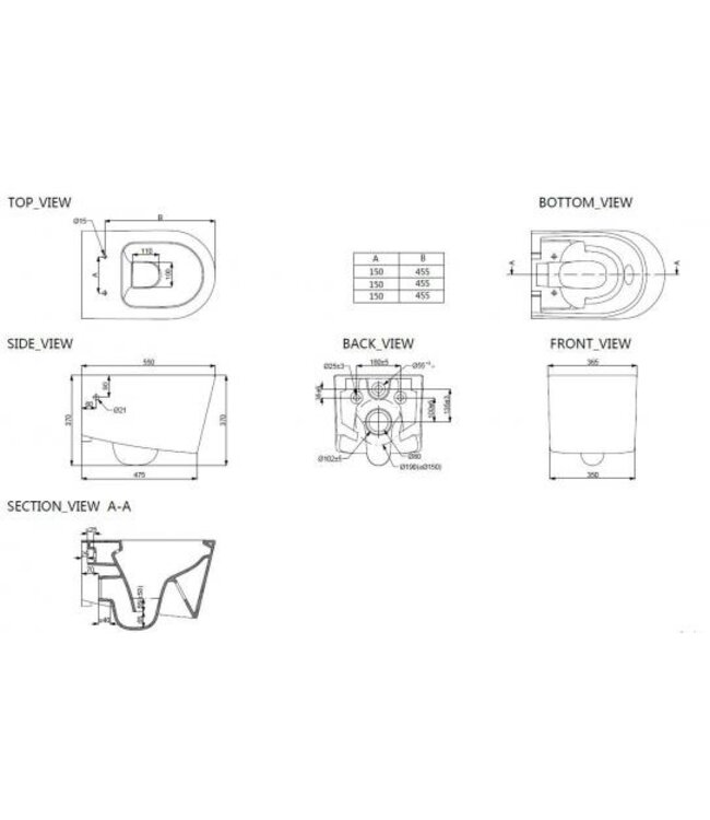 Wiesbaden Flow Randloos Hangtoilet Wit met nano coating incl. Flow verhoogd Wc-bril