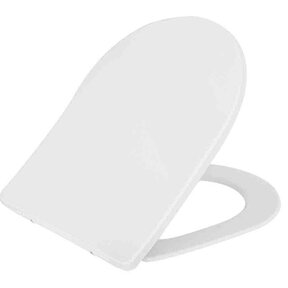 Wiesbaden Wc bril Shade Glans Wit slim toiletzitting softclose en quick release