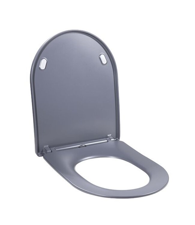 Wiesbaden Wc bril Shade Mat Grijs slim toiletzitting softclose en quick release