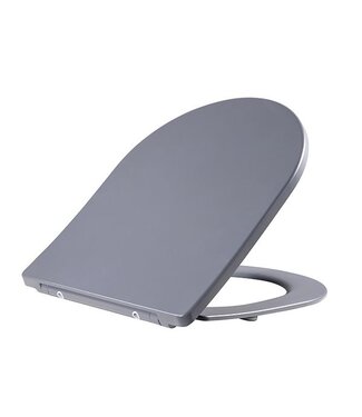 Wiesbaden Wiesbaden Wc bril Shade Mat Grijs slim toiletzitting softclose en quick release